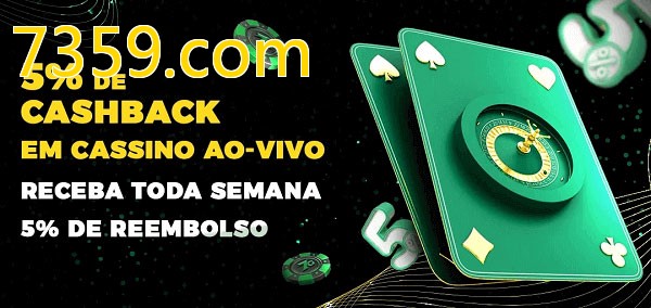 Promoções do cassino ao Vivo 7359.com